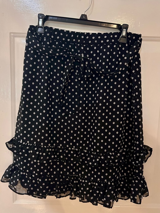 Calvin Klein Dresses & Skirts - Calvin Klein Black and White Polka Dot Mini Skirt